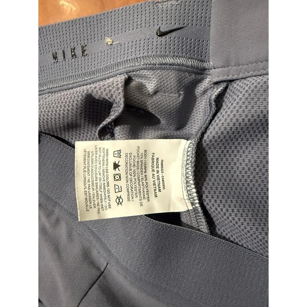 Nike Tour Repel Men's Pants FD5624 Gray Slim fit Flat Front Straight leg B3-23